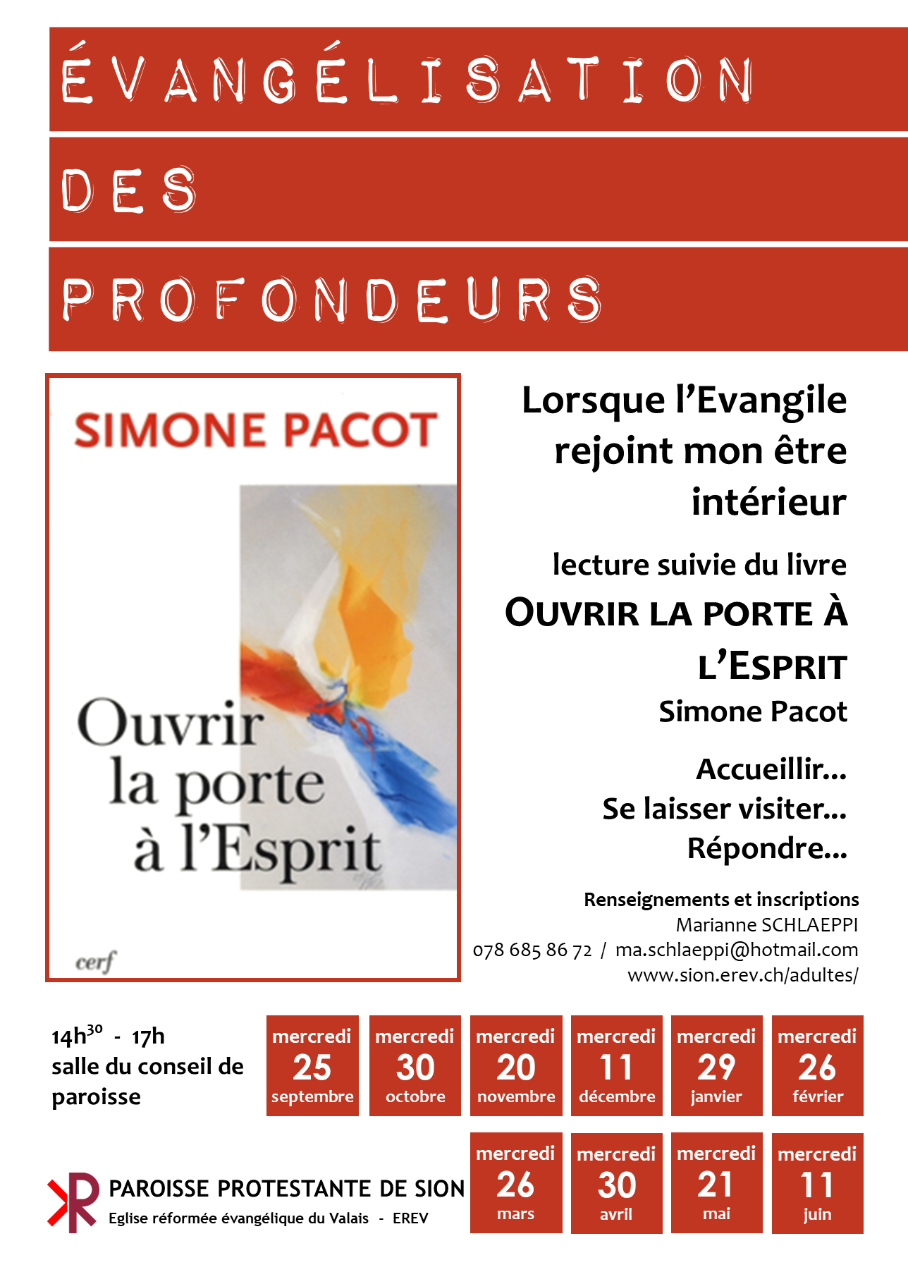 Affiche Evangélisation des profondeurs 2024-2025