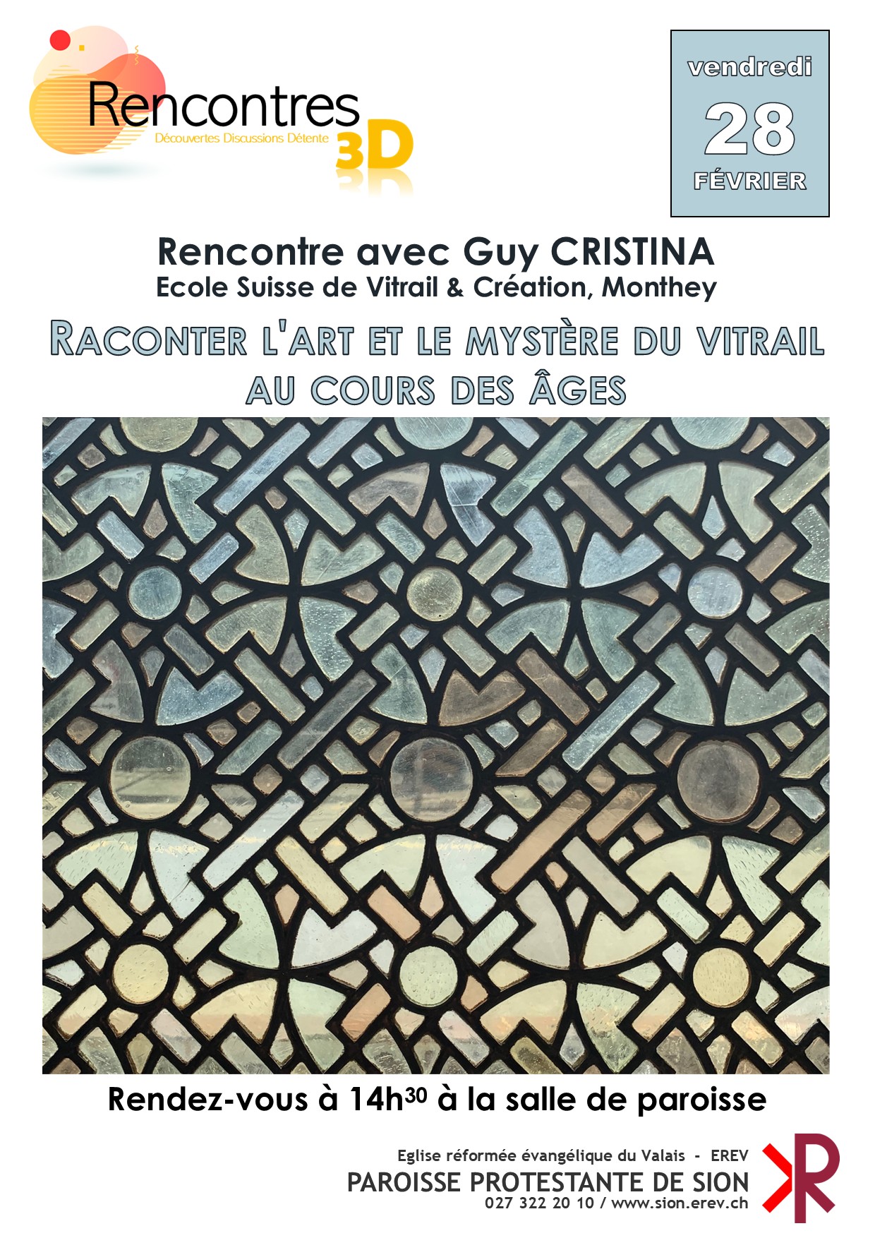 Affiche 3D – Vitraux – 28.02.2025